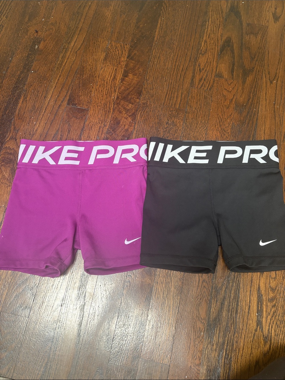 Nike Kids Athletic Shorts - Black & Purple